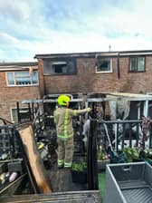 A dog has been rescued following a house fire in Burntwood