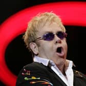 Sir Elton John performing
