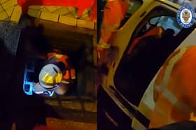 Birmingham underground cable thieves are caught by police.