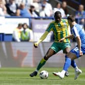 SHEFFIELD, ENGLAND - MAY 2: Ousmane Diakite of West Bromwich Albion and Jerry Yates of Sheffield Wednesday during the Sky Bet Championship match between Sheffield Wednesday and West Bromwich Albion at Hillsborough on May 2, 2026 in Sheffield, United Kingdom. (Photo by Adam Fradgley/West Bromwich Albion FC via Getty Images)