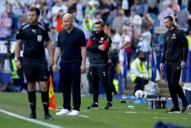 SHEFFIELD, ENGLAND - MAY 2: James Morrison Head Coach of West Bromwich Albion stands with arms folded during the Sky Bet Championship match between Sheffield Wednesday and West Bromwich Albion at Hillsborough on May 2, 2026 in Sheffield, United Kingdom. (Photo by Adam Fradgley/West Bromwich Albion FC via Getty Images)