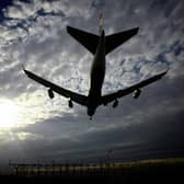 A plane comes into land at Heathrow Airport on 16 March 2007 in London.