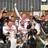 Celebrations as Hednesford Town FC are promoted!