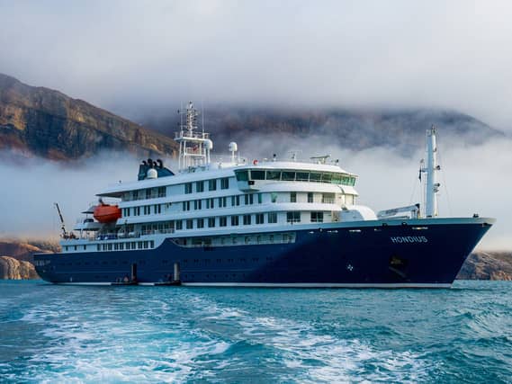 The MV Hondius at sea