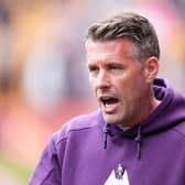 Wolves manager Rob Edwards in action