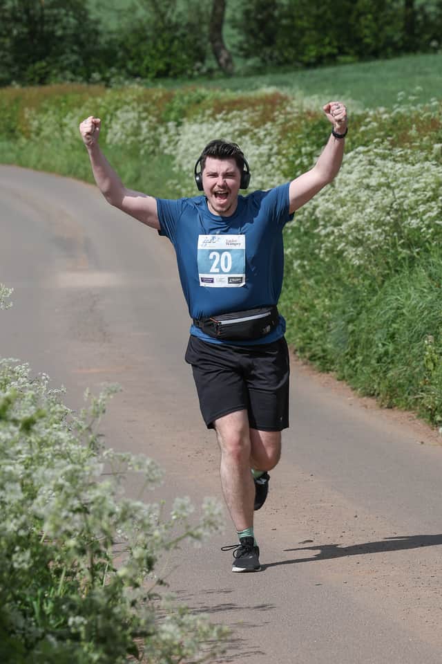 Hundreds of runners took part in the event