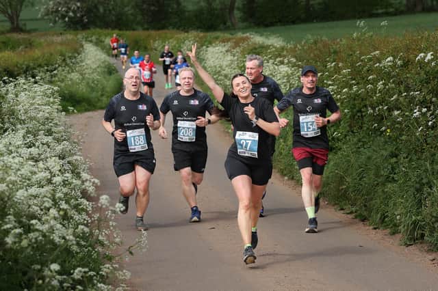 Hundreds of runners took part