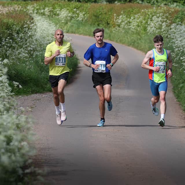 The front runners in the Shifnal 10k, photographed by My Event Pix