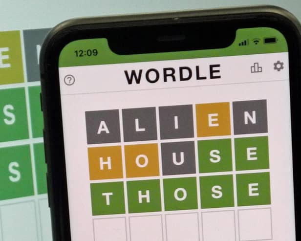 Wordle on a phone