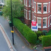 Aerial close up of frontage of the building - 368-372 High Street, Smethwick