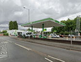 The BP Garage on Malvern Road, near to where the dog was found