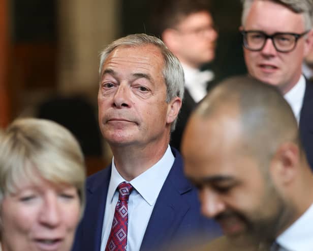 Nigel Farage at the State Opening of Parliament