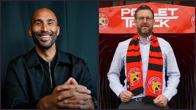 Walsall head coach Lee Grant (left) and head of football Stewart Mairs (right).