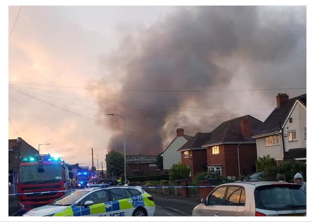 Residents were left worried and fearful after a huge blaze erupted near their homes in Wolverhampton this morning