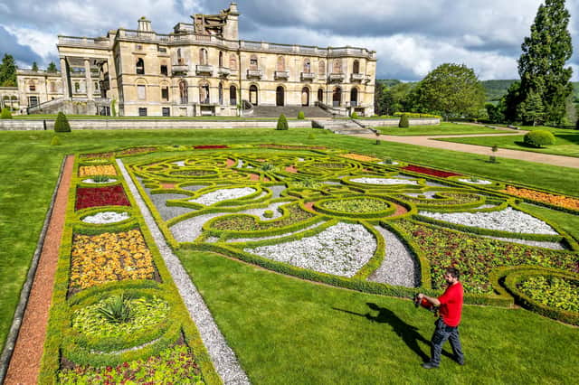 Witley Court and Gardens, Worcestershire, looking resplendent in the sunshine.