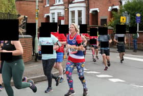 Helen Green taking part in the Market Drayton 10k.