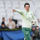 Unai Emery at an Aston Villa training session
