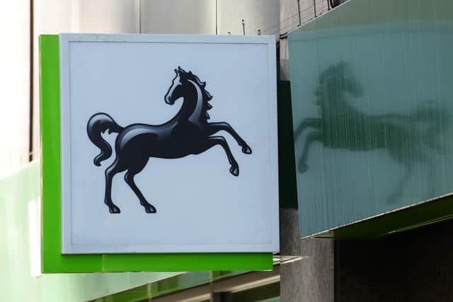 A Lloyds Bank sign