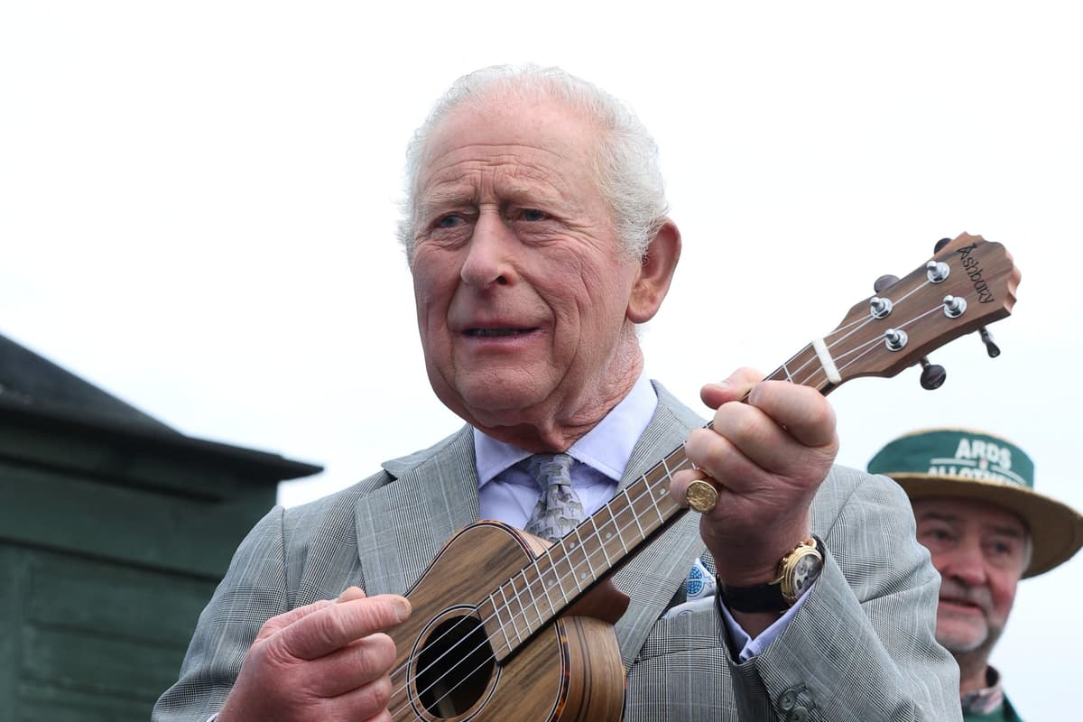 Charles shows off ukulele skills as Camilla enjoys ice cream during royal ...