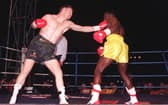 Steve Collins on his way to victory over Chris Eubank in 1995