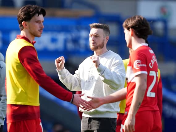 Middlesbrough manager Kim Hellberg at full-time in a Sky Bet Championship match at Blackburn