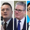 Composite image of Wes Streeting, Sir Keir Starmer and Andy Burnham