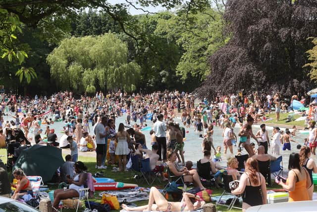 Hundreds flocked to Tettenhall Pool on Monday 25 May.