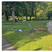 A Wolverhampton councillor has blasted the amount of litter left behind at the city’s free outdoor pool. (Photo: Councillor Sohail Khan)