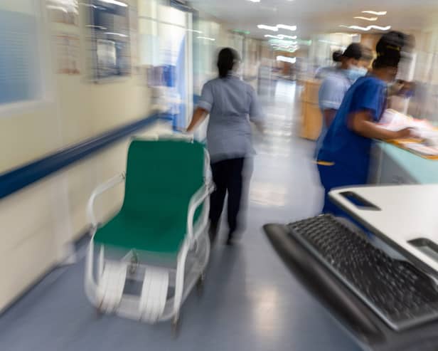 Staff on a hospital ward