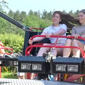 Staffordshire County Show in Stafford.     Freya Barkas and Hannah Thacker.