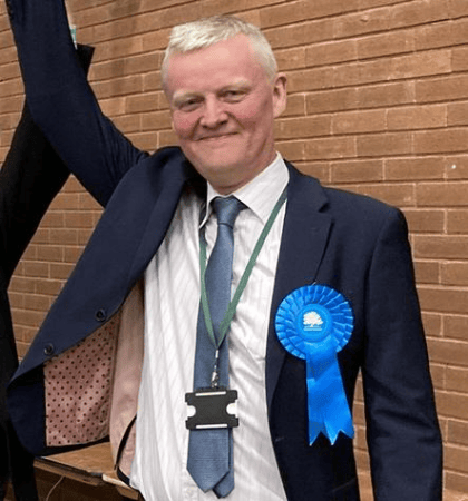 Former Conservative councillor Justin Johnson