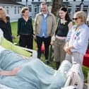 Stars from Blue Lights drama visit Belfast Hospice
