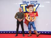 Tom Hanks with Toy Story character Woody