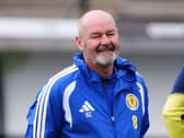 Scotland head coach Steve Clarke during a training session at Lesser Hampden