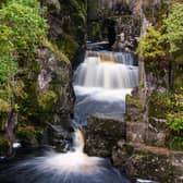 A view of Bracklinn Falls