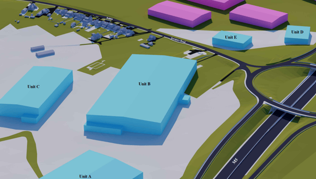 Mega Sheds Artists' Impression.