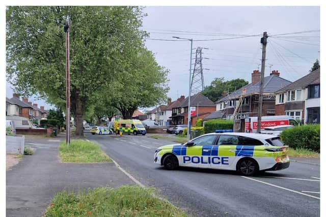 Police and ambulance are at the scene of a crash in Wolverhampton this morning (Monday 1 June).