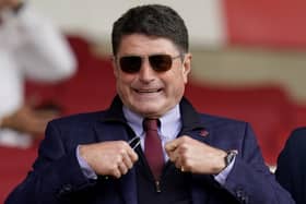 Southampton majority owner Dragan Solak in the stands during a Premier League match against Everton