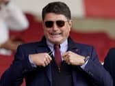 Southampton majority owner Dragan Solak in the stands during a Premier League match against Everton