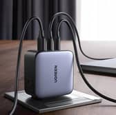 The UGREEN 65W charger can charge multiple devices from a single plug in more than 150 countries.