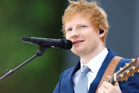 Ed Sheeran performs during the Platinum Jubilee