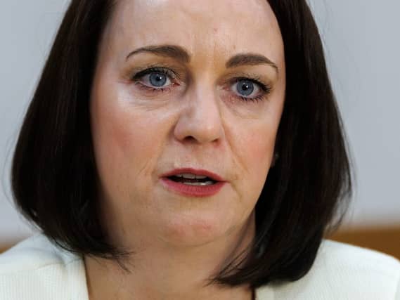Headshot of Catherine Kierans speaking