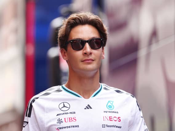 George Russell in Monaco
