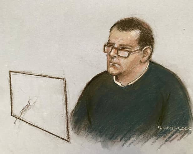 Artist's impression of Paul Quinn