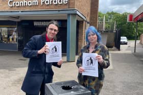 City councillors Jill Desayrah and Ed Kimberley have started a petition saying the shopping area in Warndon too often looks a mess.