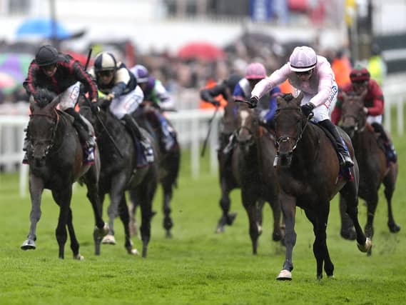 Christmas Day (second right) winning the Betfred Derby at Epsom