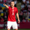 Christian Eriksen playing for Denmark