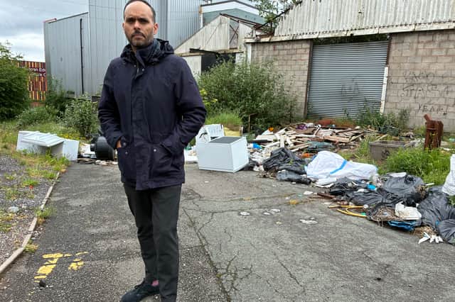 Harmesh Raan from Headway in Dudley says Dudley Council is doing nothing to clear a crime-ridded hotspot at the rear of the charity's headquarters