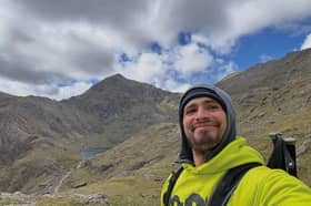 Andy Tindale, 38, on Snowdon