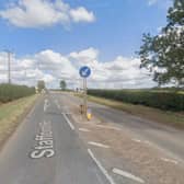 The incident occurred on the A449 near Lower Drayton Farm in Staffordshire